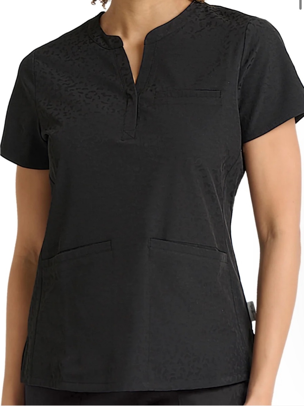Black Cheetah Print Scrubs